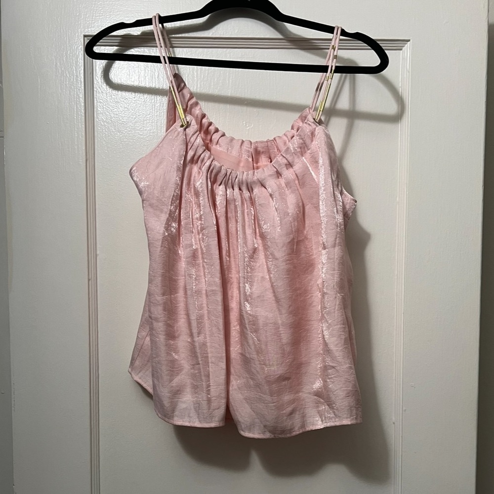 Anthropologie Medium Floreat Pink Tank